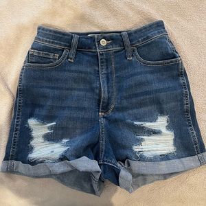 holister denim shorts